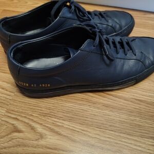 Men's Common Projects Blue Leather Achilles Low-Top Sneakers, US 9 / EU 42
